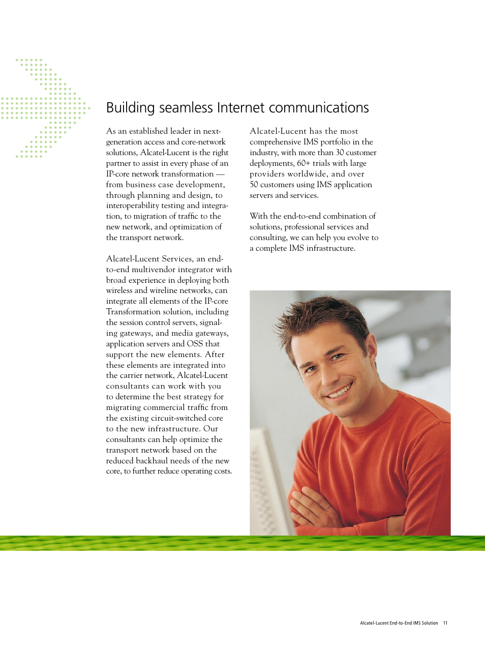 Building seamless internet communications | Alcatel-Lucent CAR2888080520 User Manual | Page 11 / 12