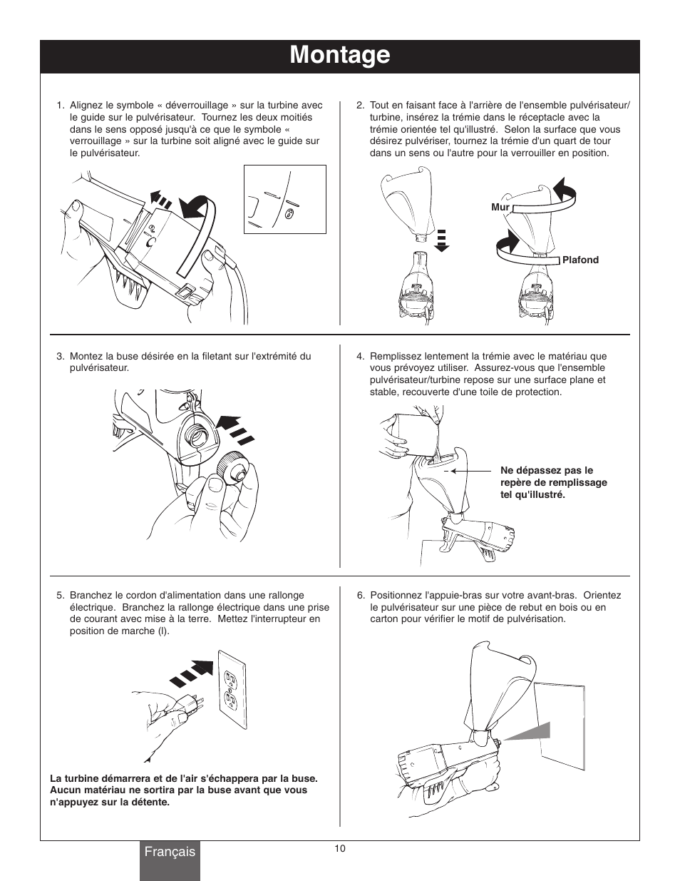 Montage | Wagner Power Tex User Manual | Page 10 / 20