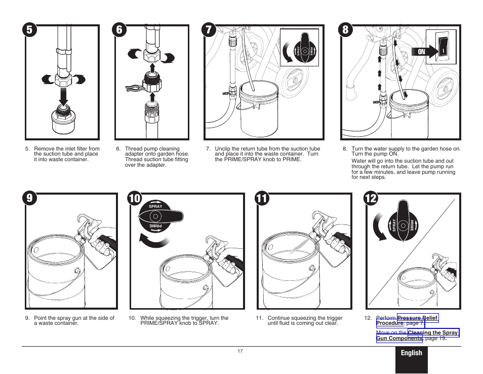 Cleanup - latex materials 2 | Wagner ProCoat 9195 User Manual | Page 17 / 28