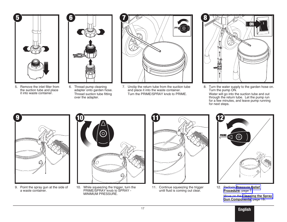 Cleanup - latex materials 2 | Wagner ProCoat Max User Manual | Page 17 / 28
