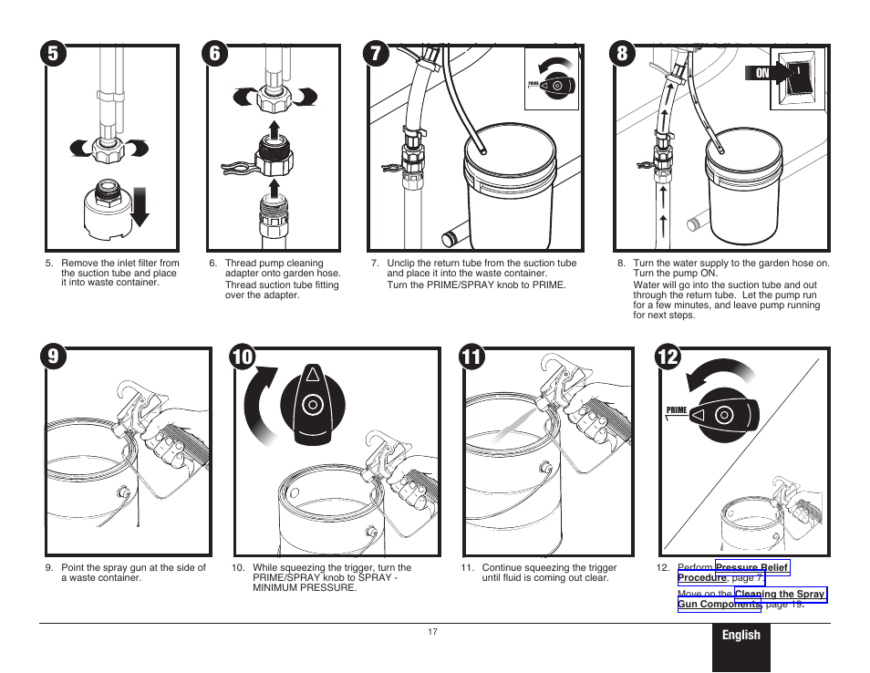 Cleanup - latex materials 2 | Wagner ProCoat Plus User Manual | Page 17 / 28