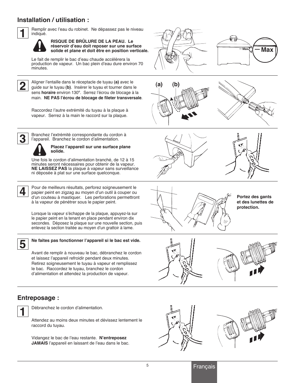 Wagner 705 Steamer User Manual | Page 5 / 8