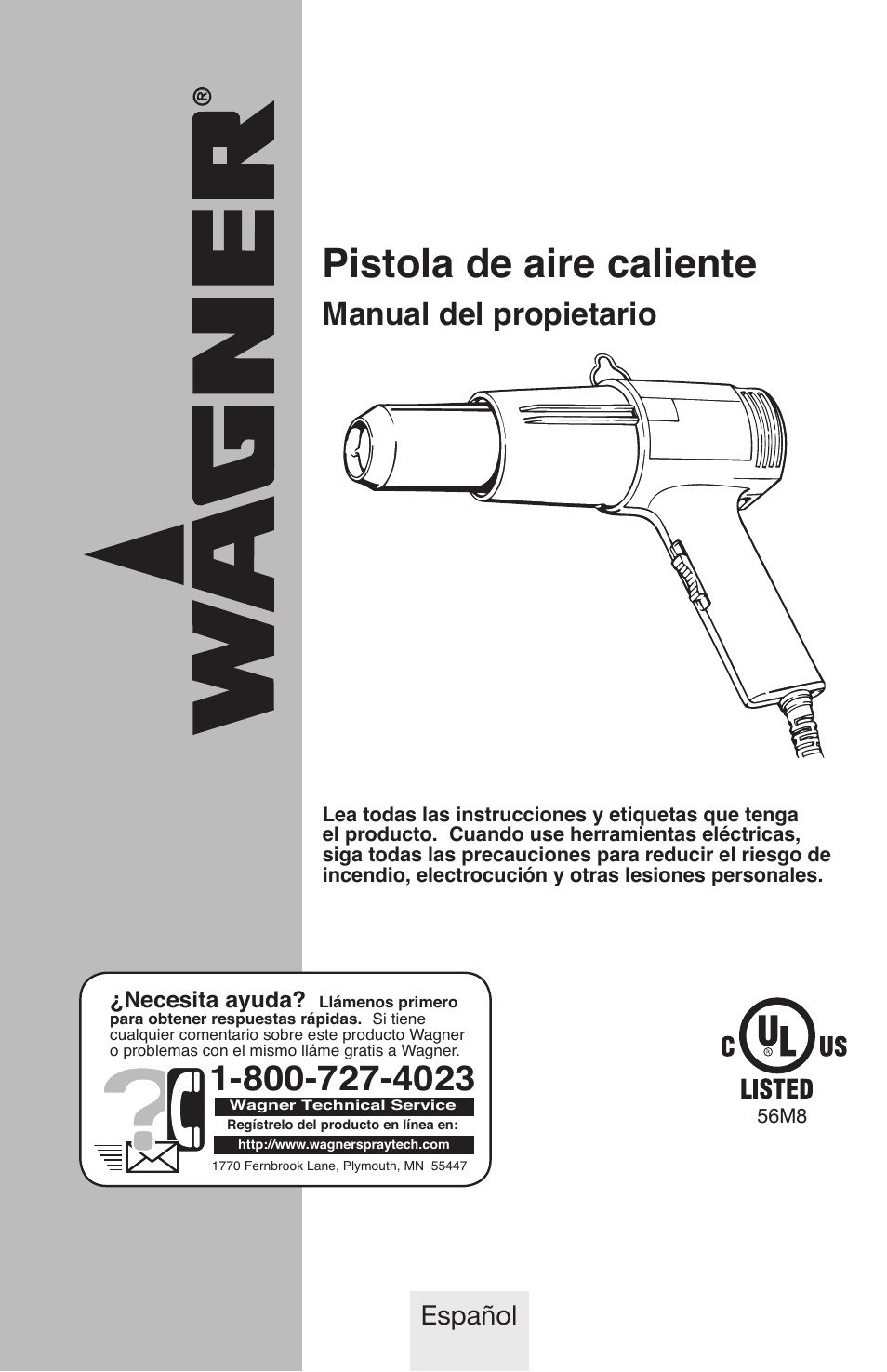 Pistola de aire caliente, Manual del propietario, Español | Wagner HT1000 User Manual | Page 19 / 28
