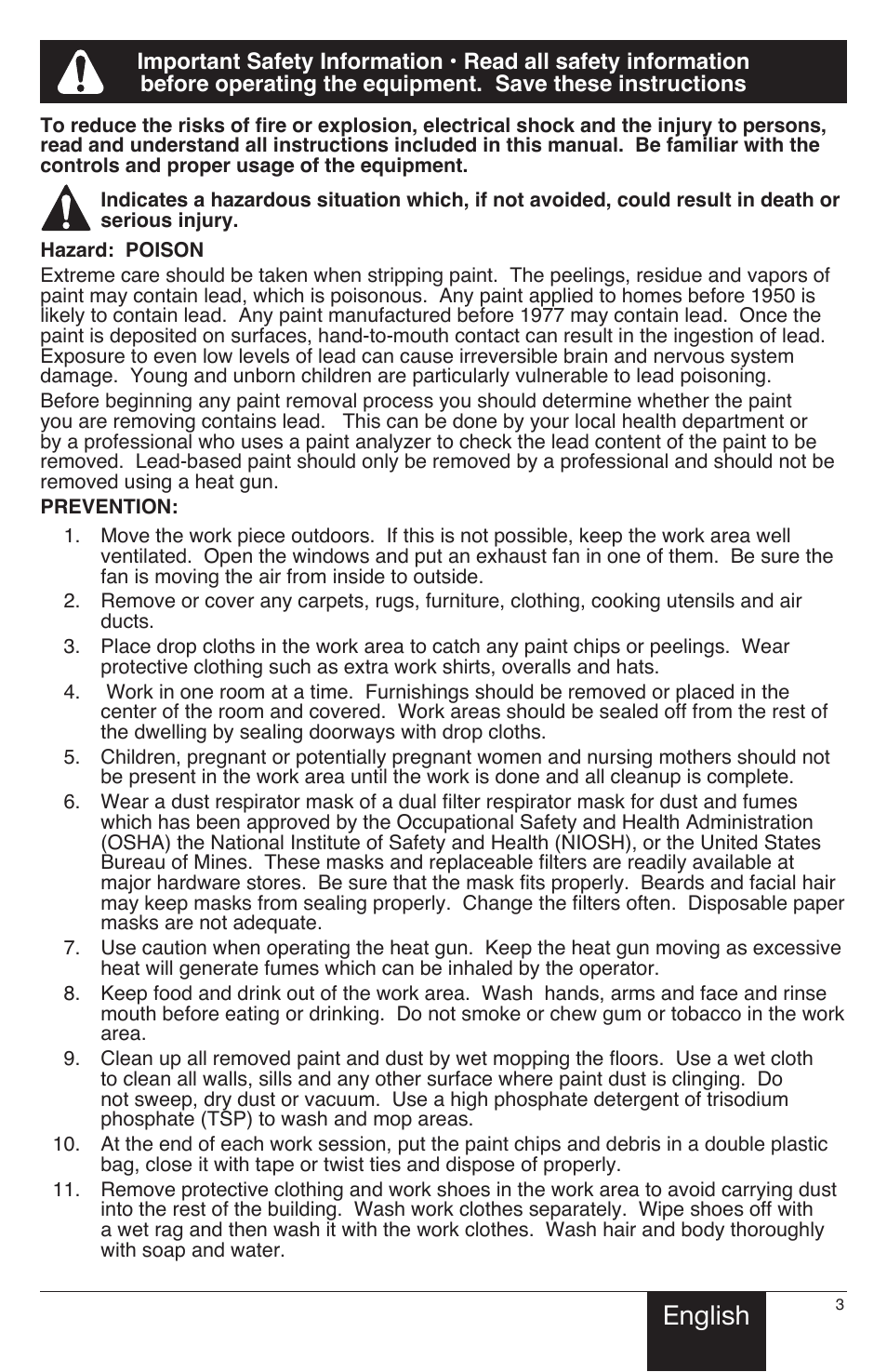 English | Wagner HT1000 User Manual | Page 3 / 28