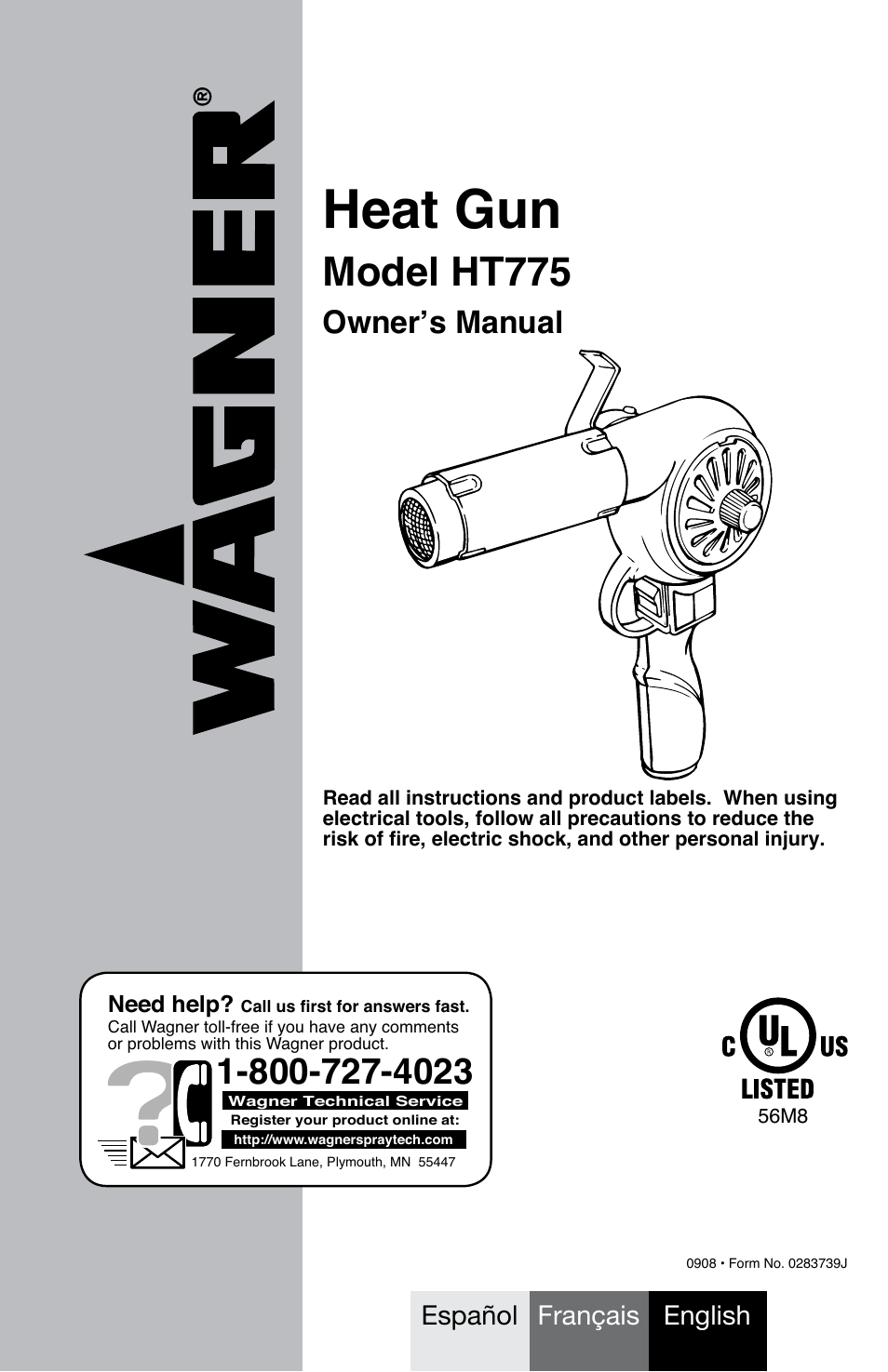 Wagner HT775 User Manual | 32 pages