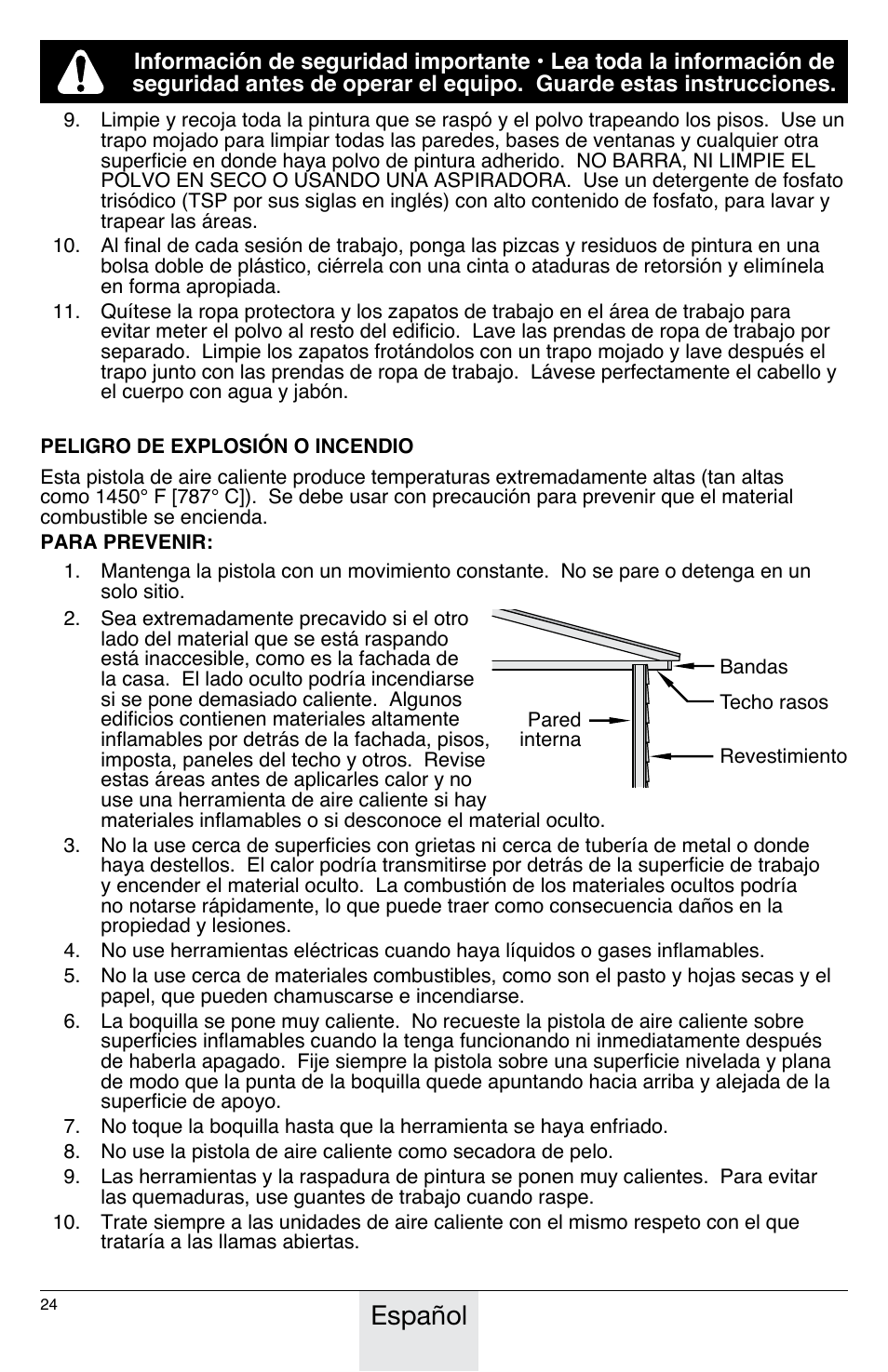 Español | Wagner HT775 User Manual | Page 24 / 32