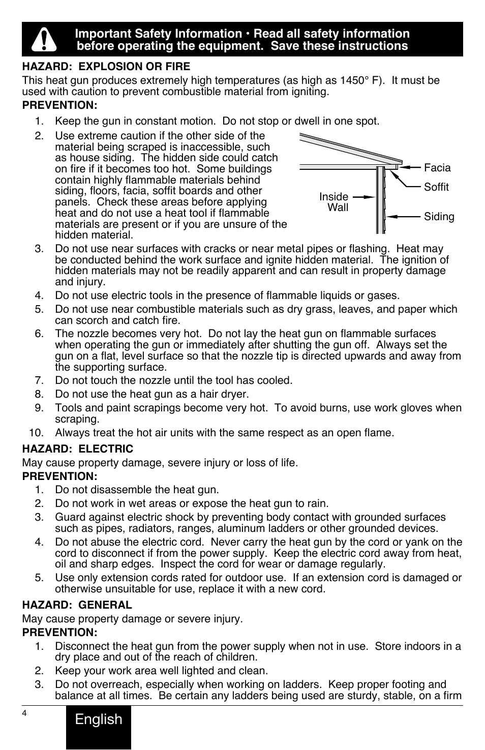 English | Wagner HT775 User Manual | Page 4 / 32