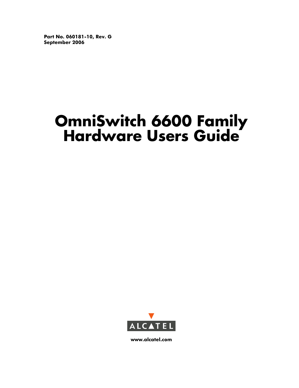 Alcatel-Lucent Omni 6600 User Manual | 144 pages