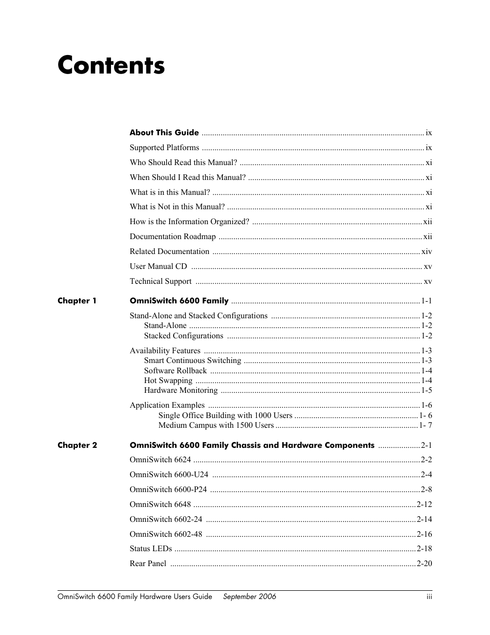 Alcatel-Lucent Omni 6600 User Manual | Page 3 / 144