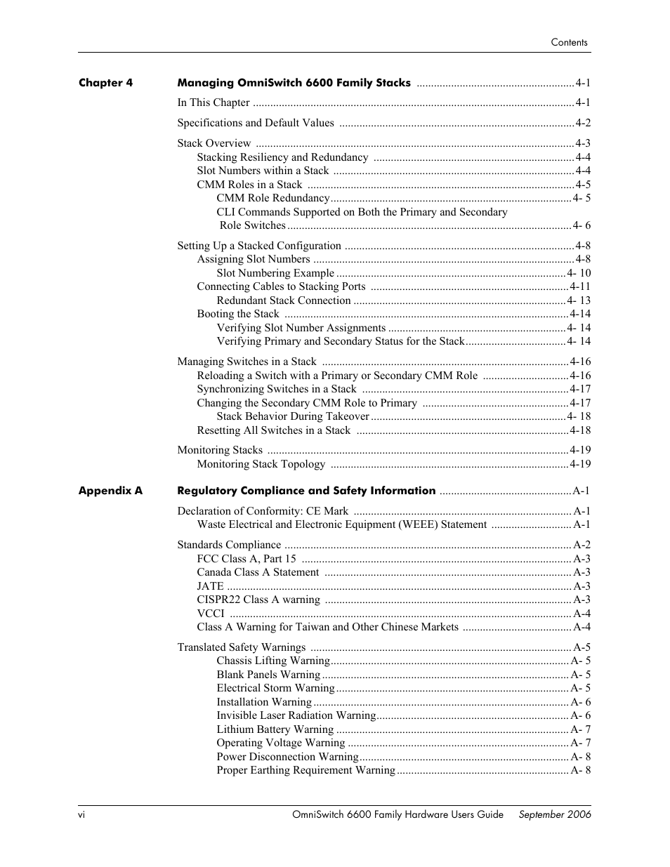 Alcatel-Lucent Omni 6600 User Manual | Page 6 / 144