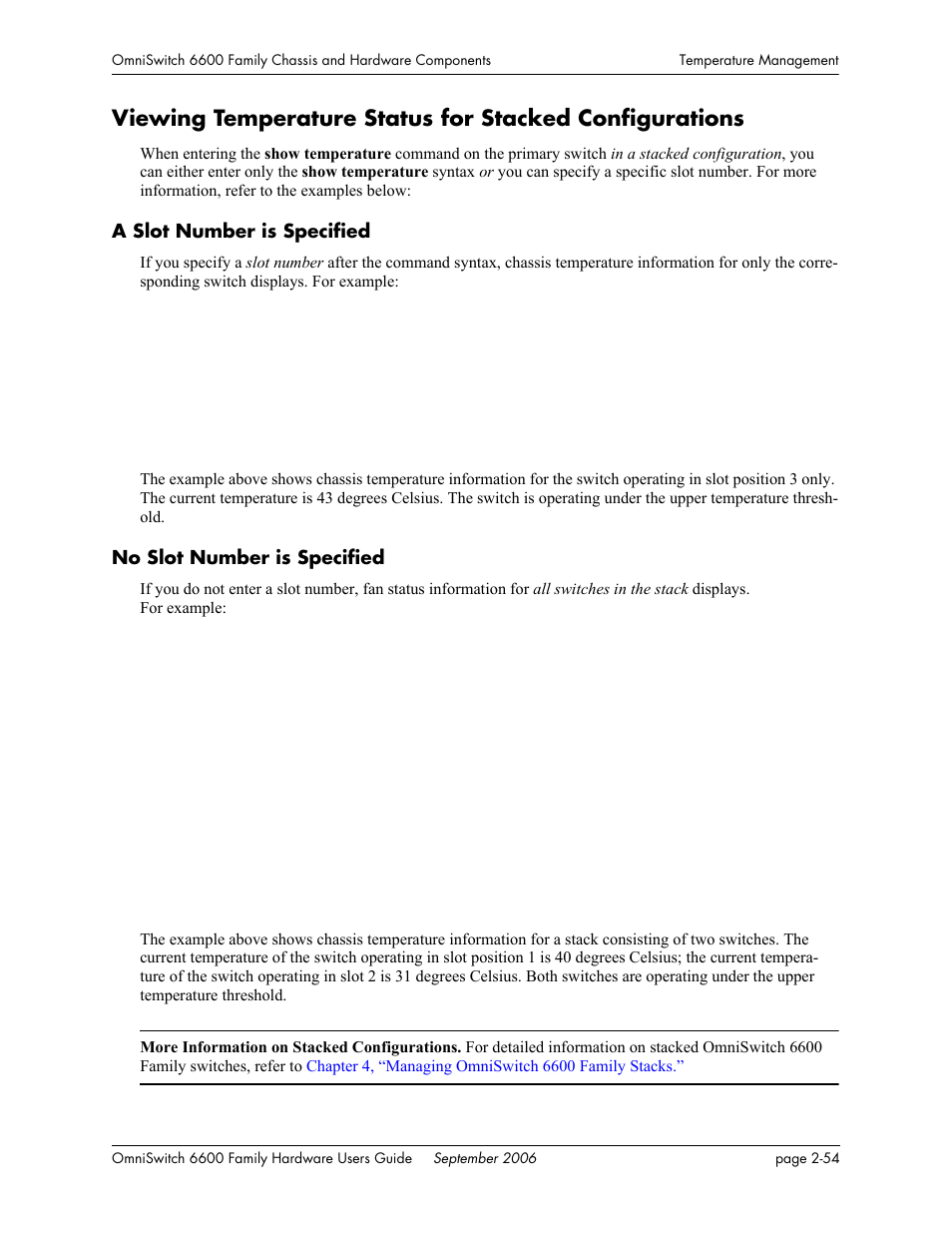 A slot number is specified, No slot number is specified | Alcatel-Lucent Omni 6600 User Manual | Page 78 / 144