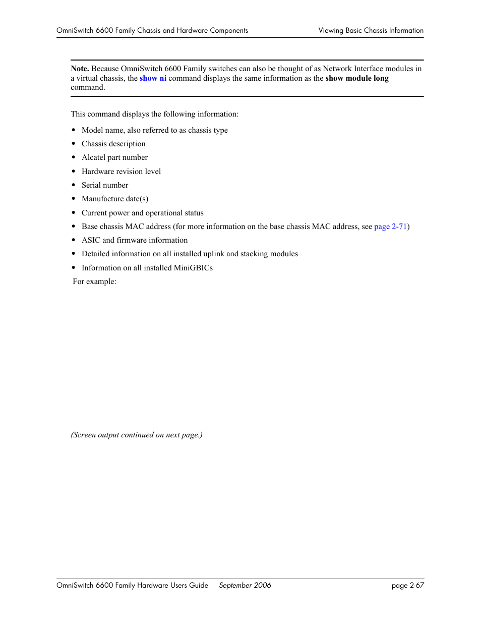 Alcatel-Lucent Omni 6600 User Manual | Page 91 / 144