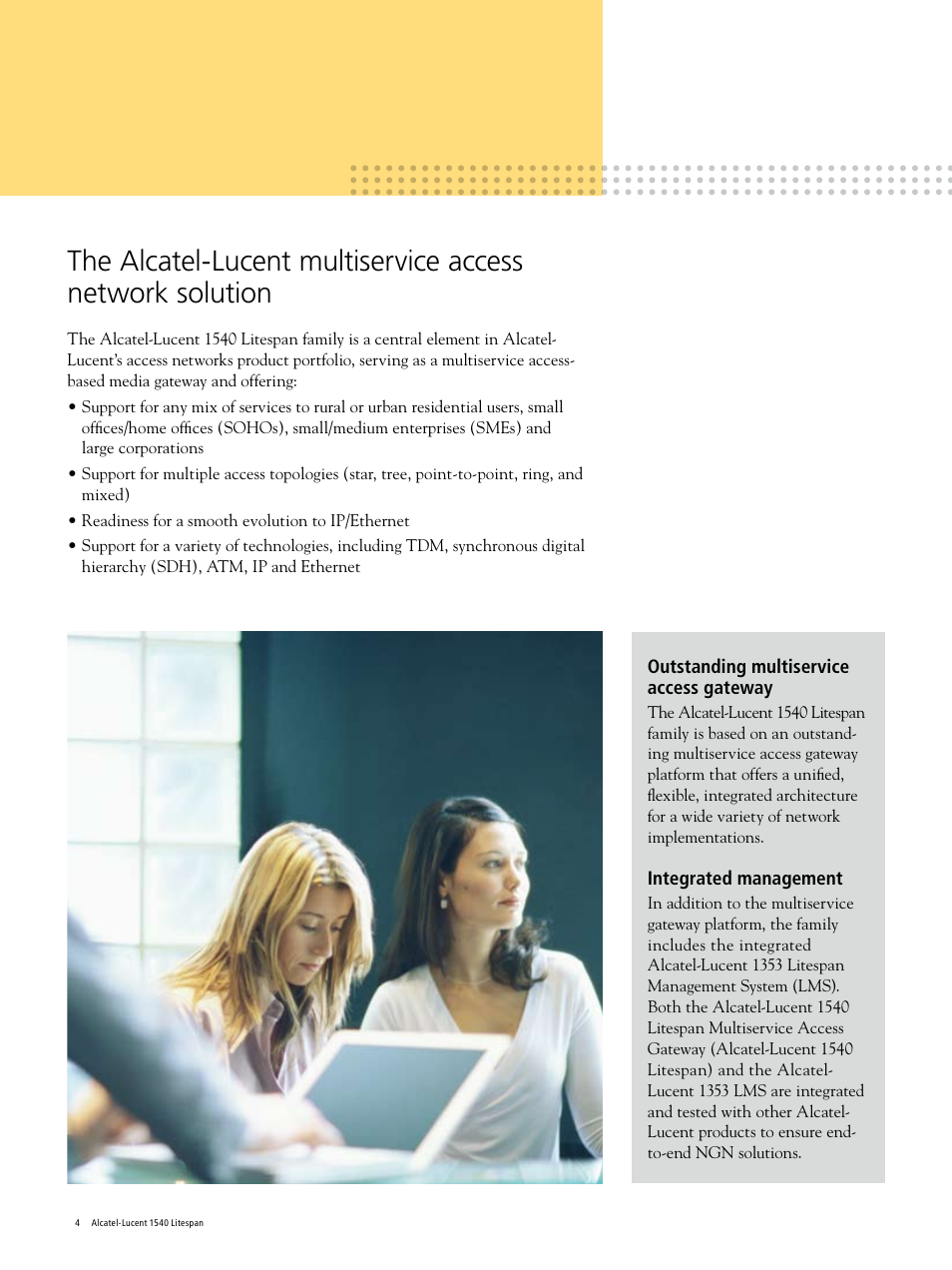 Alcatel-Lucent Litespan 1540 User Manual | Page 4 / 12
