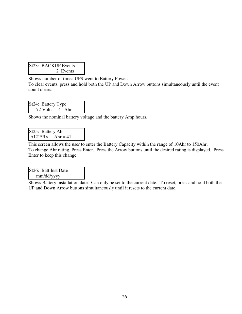 Clary SP1250LX User Manual | Page 26 / 41