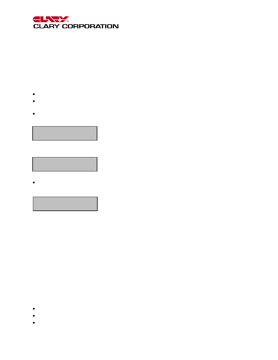 5 start-up | Clary SP Series-Model PD User Manual | Page 24 / 47