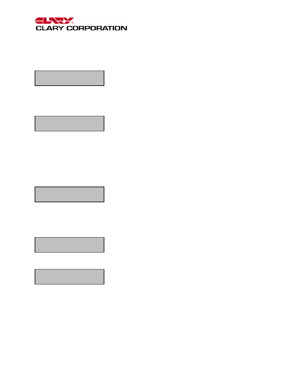 7 event log, 8 options | Clary SP Series-Model PD User Manual | Page 33 / 47