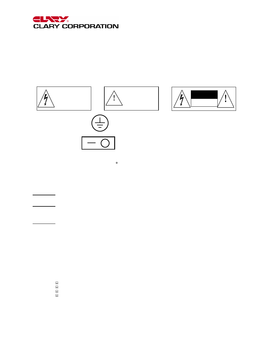 Important safety instructions | Clary SP Series-Model PD User Manual | Page 4 / 47