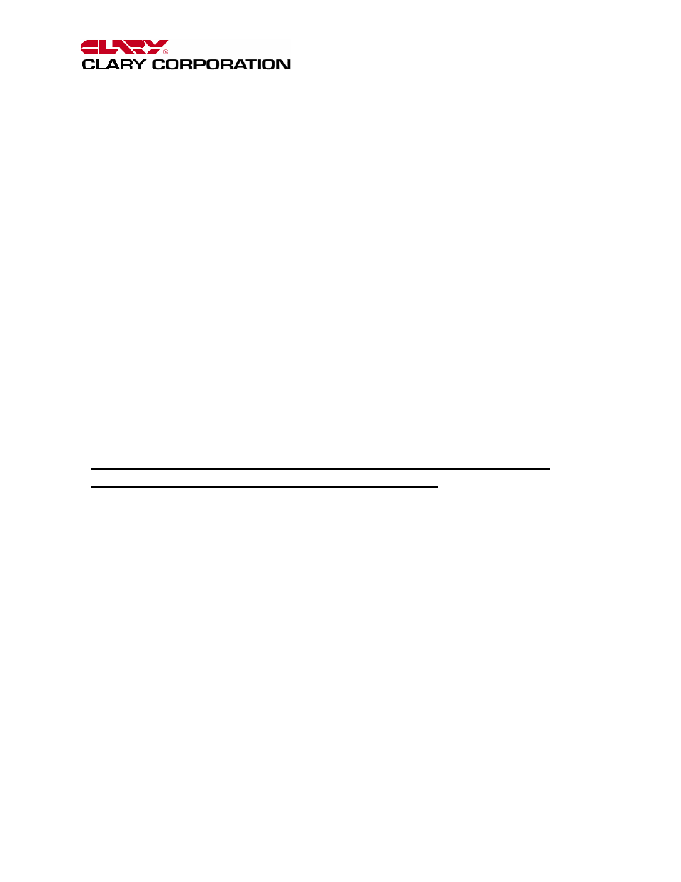 1 general description, 1 introduction | Clary SP Series-Model PD User Manual | Page 5 / 47