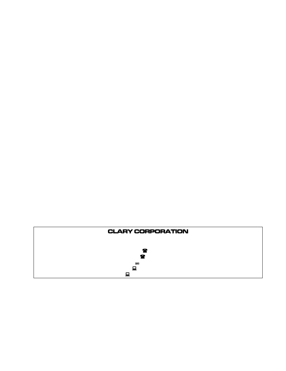 Clary SP170-PDA User Manual | 46 pages