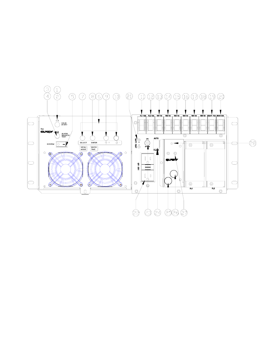 Figure 1: front panel view | Clary SP170-PDA User Manual | Page 10 / 46