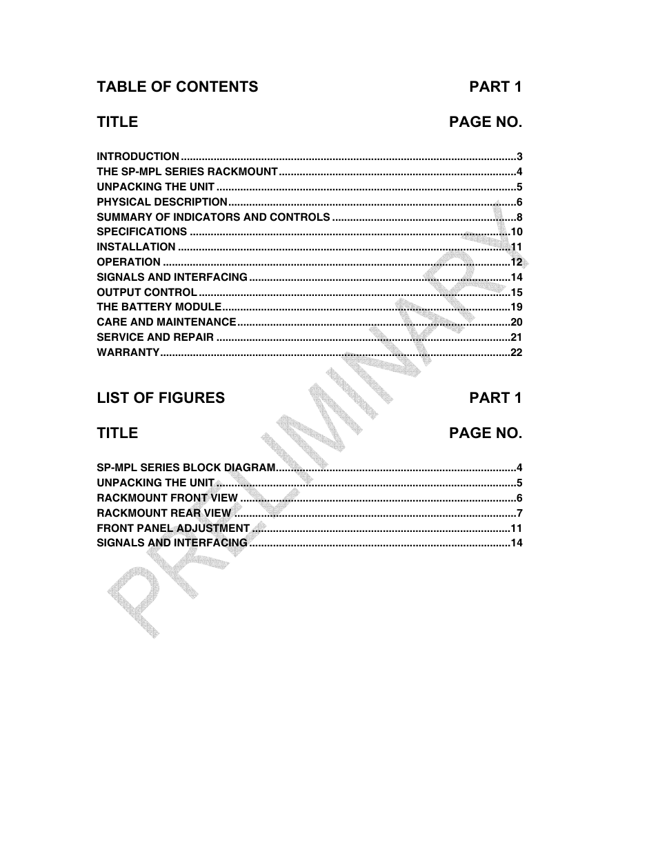 Clary SP U-MPL User Manual | Page 2 / 22