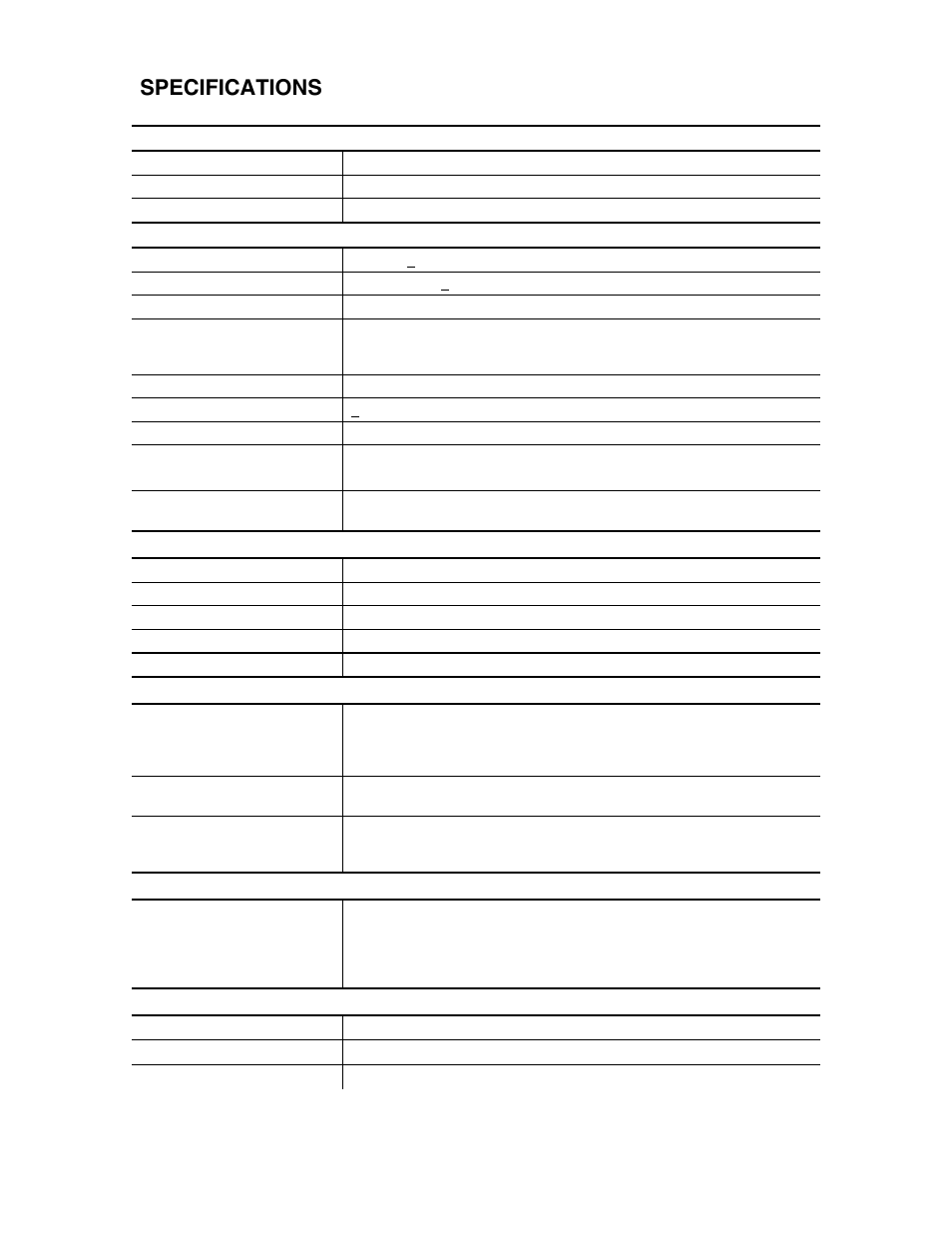 Specifications | Clary CMN2400D-PD User Manual | Page 14 / 23