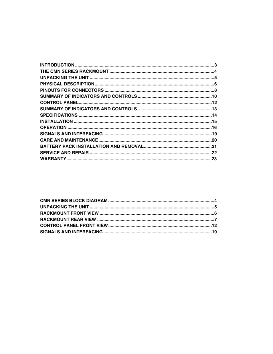 Clary CMN2400D-PD User Manual | Page 2 / 23