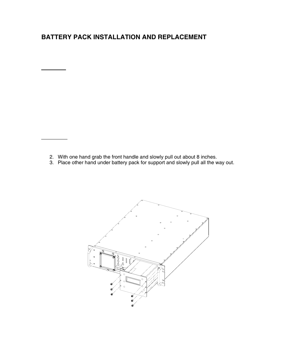 Battery pack installation and replacement | Clary CMN2400D-PD User Manual | Page 21 / 23