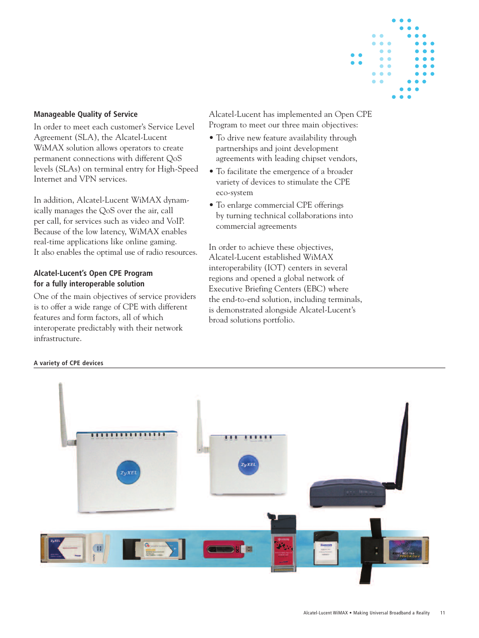 Alcatel-Lucent WiMAX User Manual | Page 11 / 12