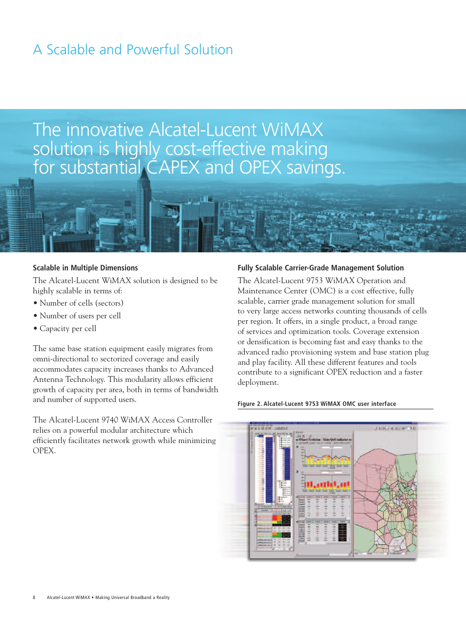 A scalable and powerful solution | Alcatel-Lucent WiMAX User Manual | Page 8 / 12