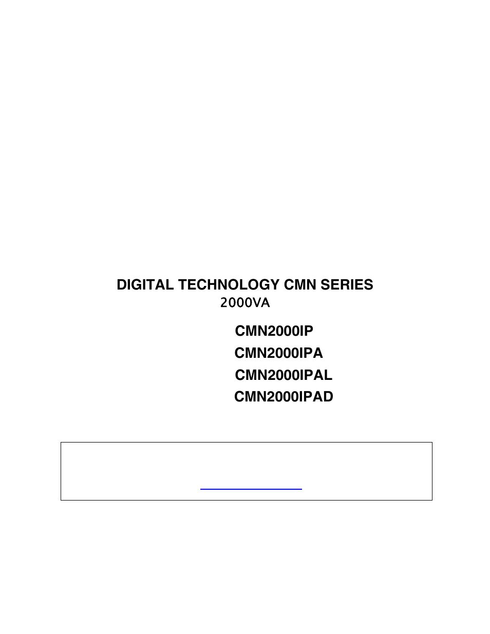 Clary CMN2000IPA User Manual | 23 pages