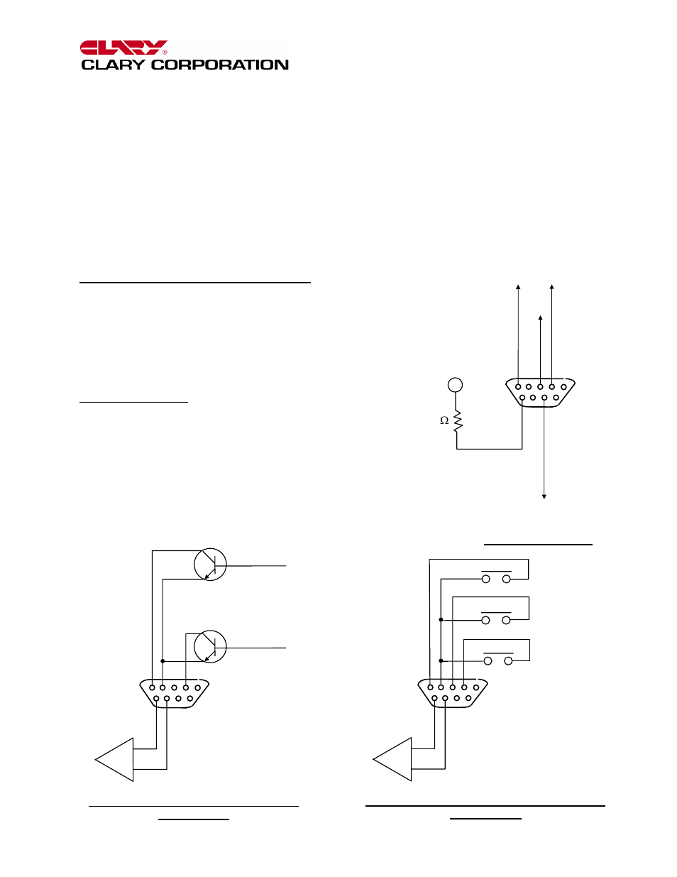 Signals and interfacing | Clary S Series User Manual | Page 14 / 19