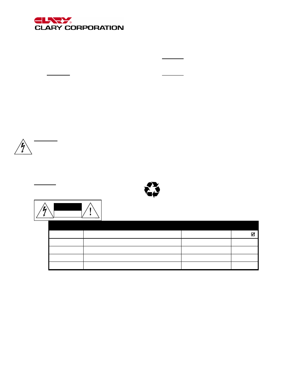 Care and maintenance | Clary S Series User Manual | Page 17 / 19