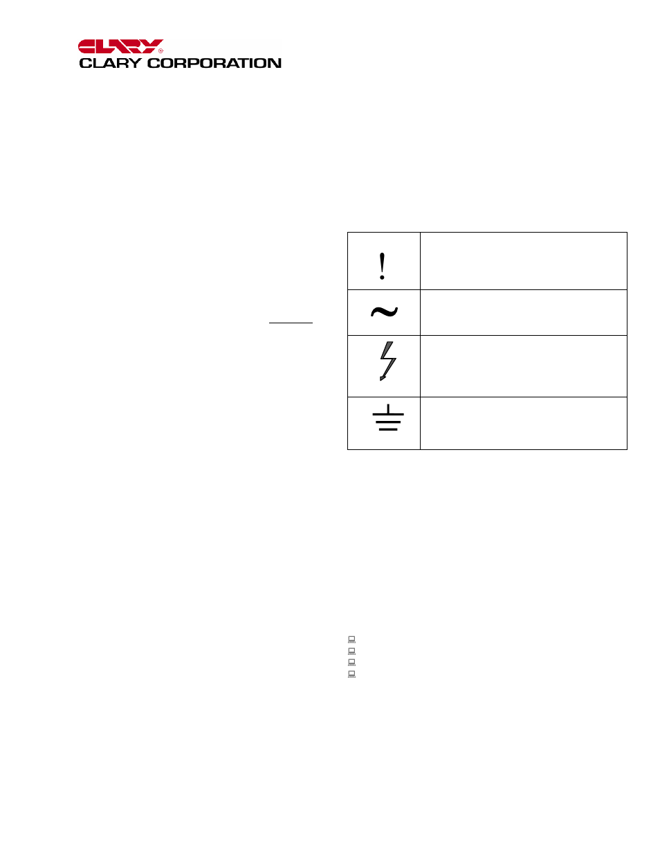 Clary S Series User Manual | Page 3 / 19