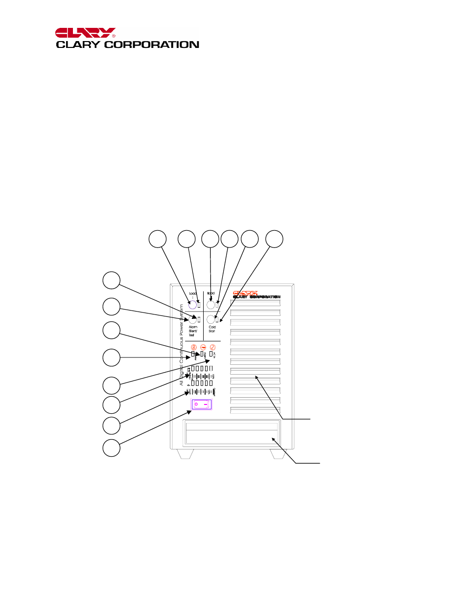 Physical description | Clary S Series User Manual | Page 7 / 19