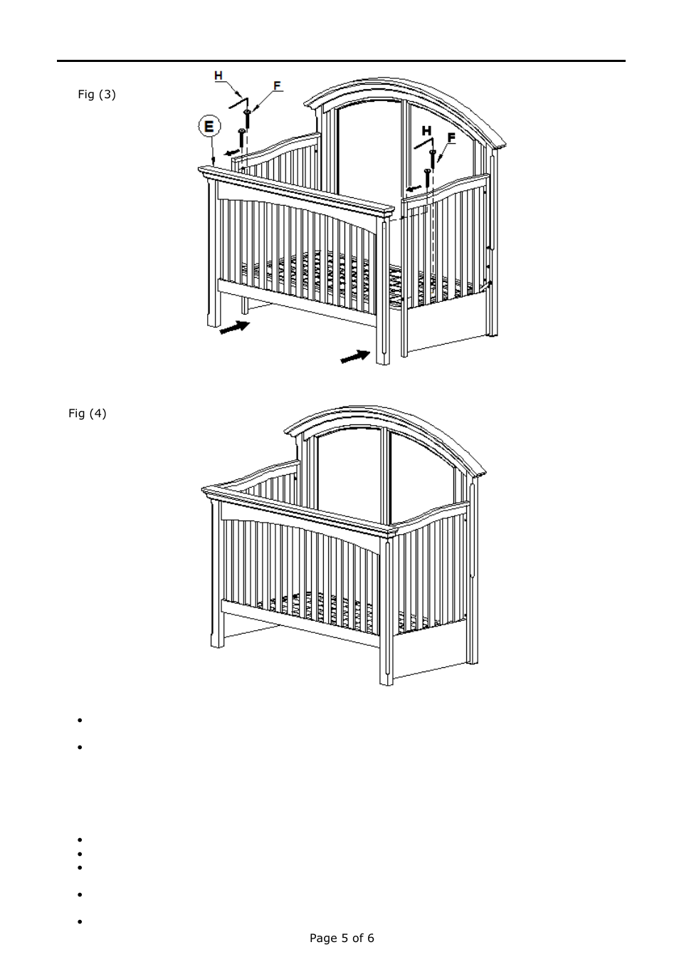 Legacy Classic Furniture Nursery Stage 4 Bed Rails 490-8930C User Manual | Page 5 / 6