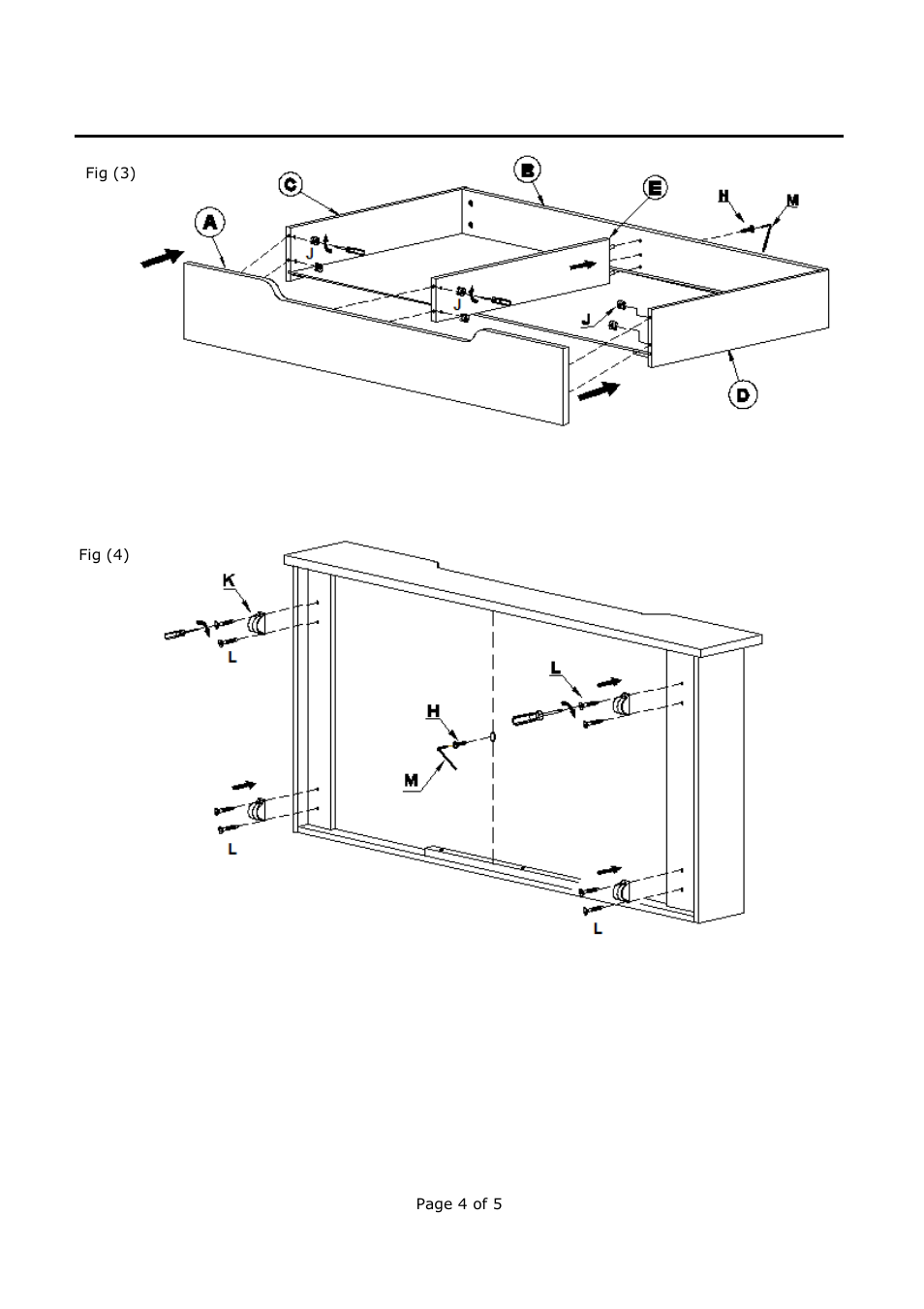 Legacy Classic Furniture Nursery Crib Drawer 490-8910C User Manual | Page 4 / 5