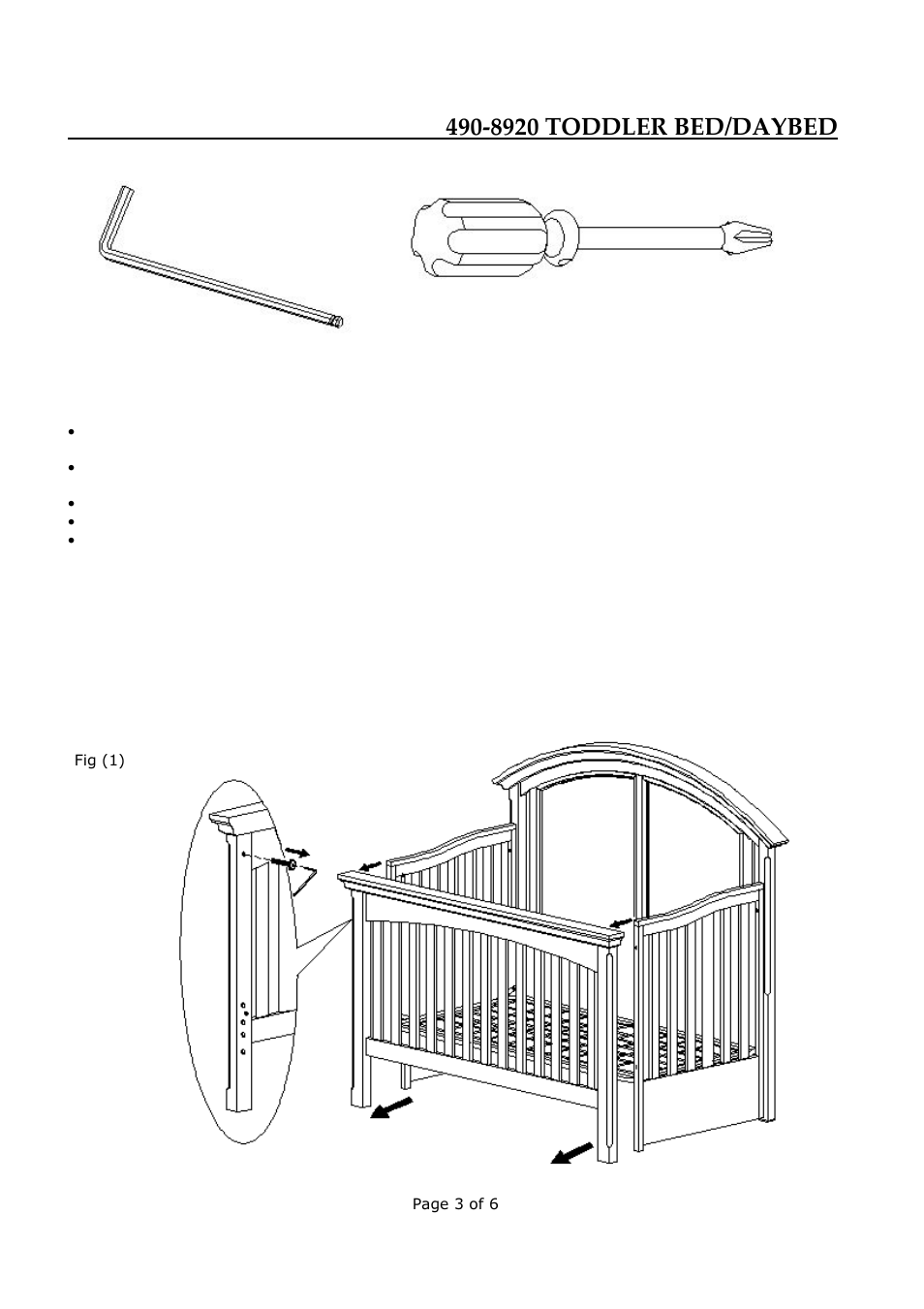 Legacy Classic Furniture Nursery Stage 2-3 Toddler Kit 490-8920C User Manual | Page 3 / 6