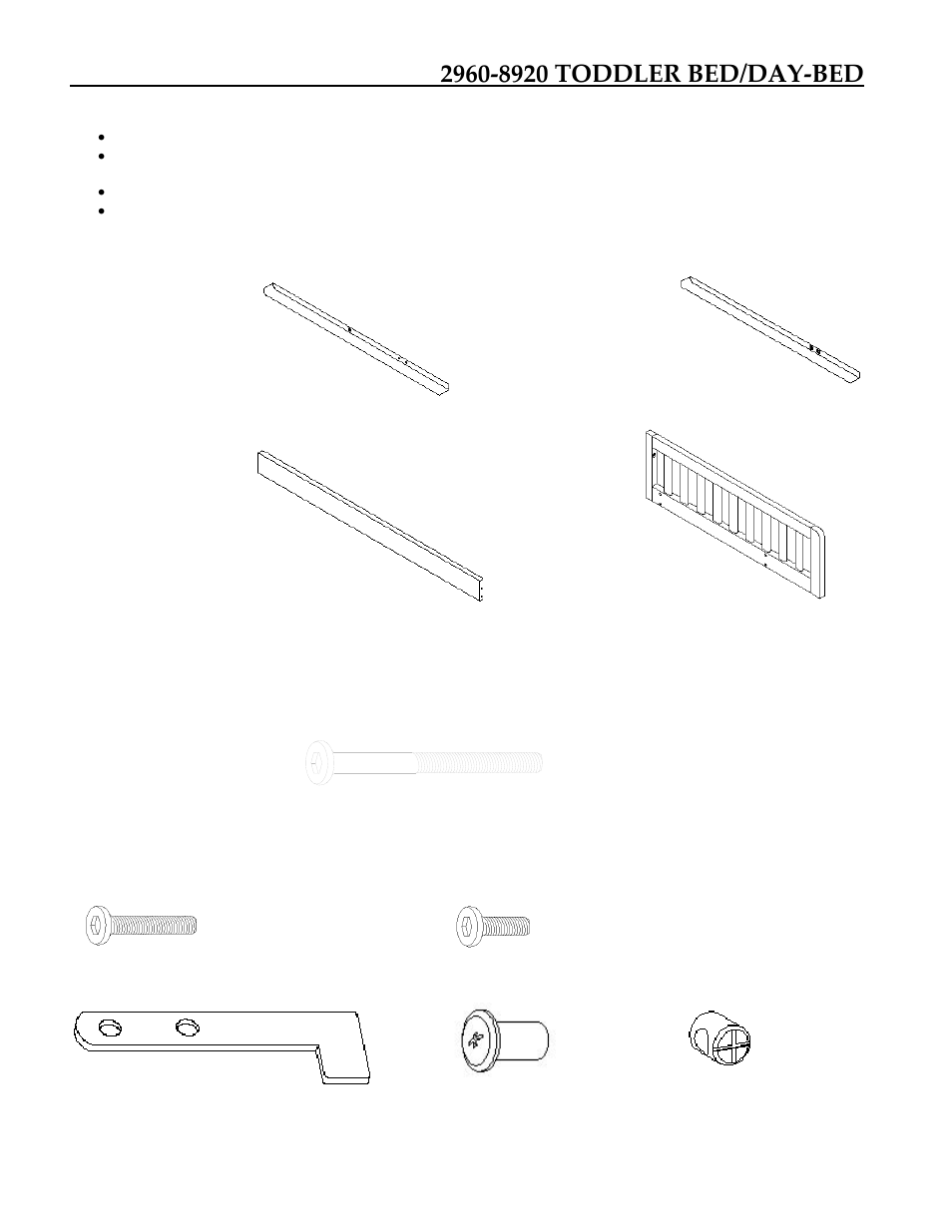 Legacy Classic Furniture Nursery Stage 4 Bed Rails 2960-8930 User Manual | Page 2 / 7