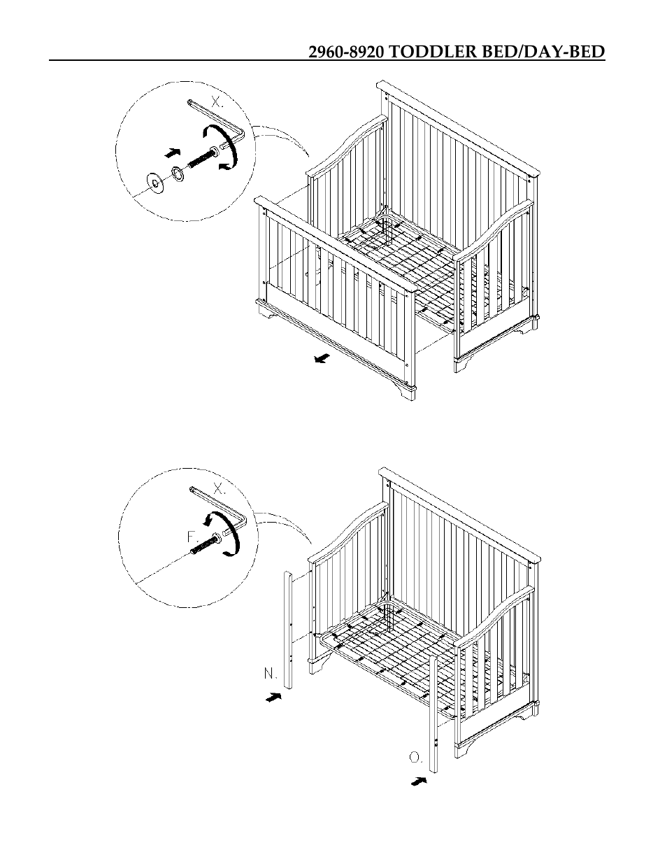 Legacy Classic Furniture Nursery Stage 4 Bed Rails 2960-8930 User Manual | Page 4 / 7