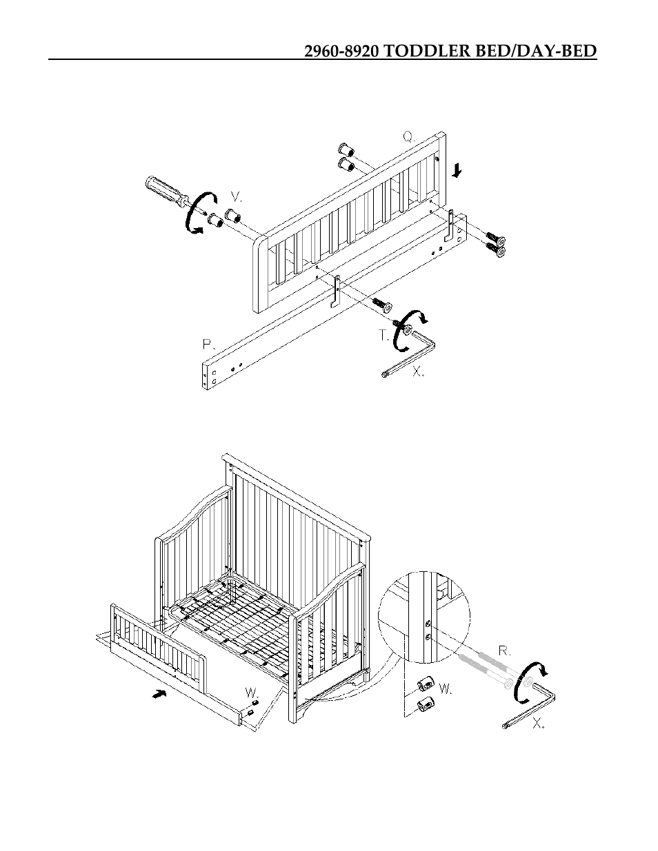 Legacy Classic Furniture Nursery Stage 4 Bed Rails 2960-8930 User Manual | Page 5 / 7