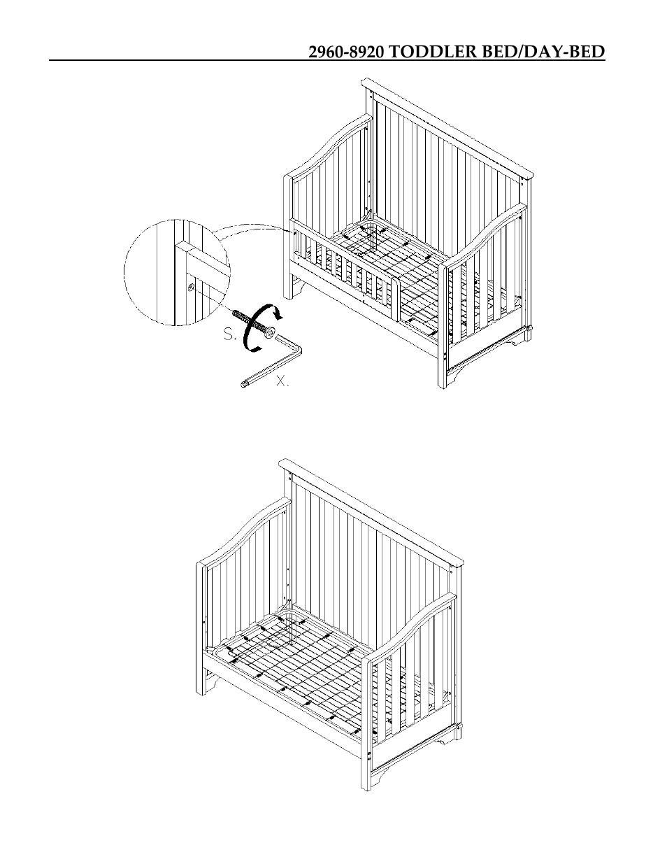 Legacy Classic Furniture Nursery Stage 4 Bed Rails 2960-8930 User Manual | Page 6 / 7