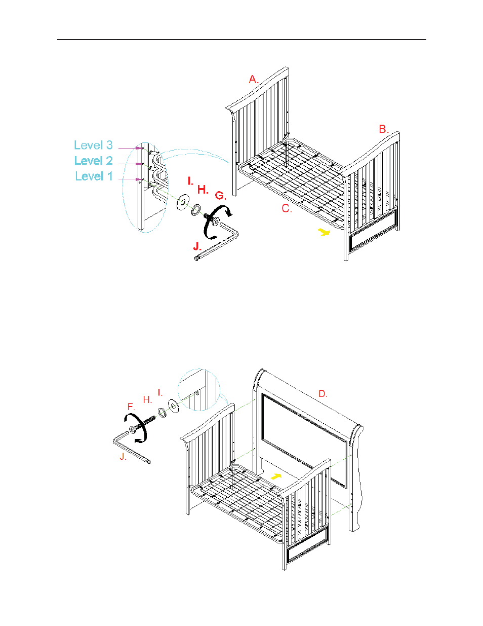 Legacy Classic Furniture Nursery Stage 2-3 Toddler Kit 2830-8920 User Manual | Page 4 / 6