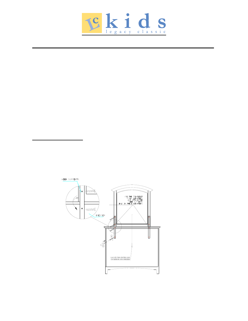 Legacy Classic Furniture Dresser with Vertical Mirror 490-1100C-0100C User Manual | 2 pages