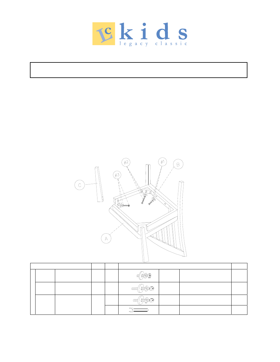 Legacy Classic Furniture Desk Chair User Manual | 1 page