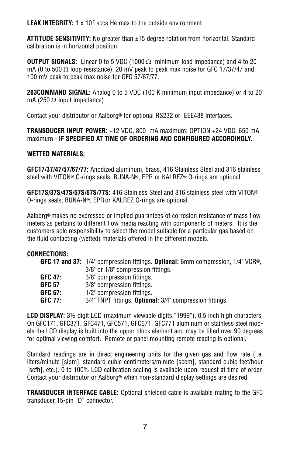 Aalborg GFC User Manual | Page 11 / 40