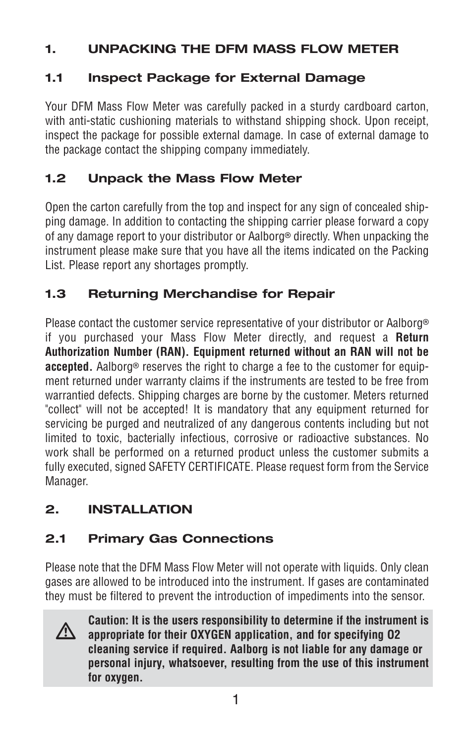 Aalborg DFM Digital User Manual | Page 5 / 68