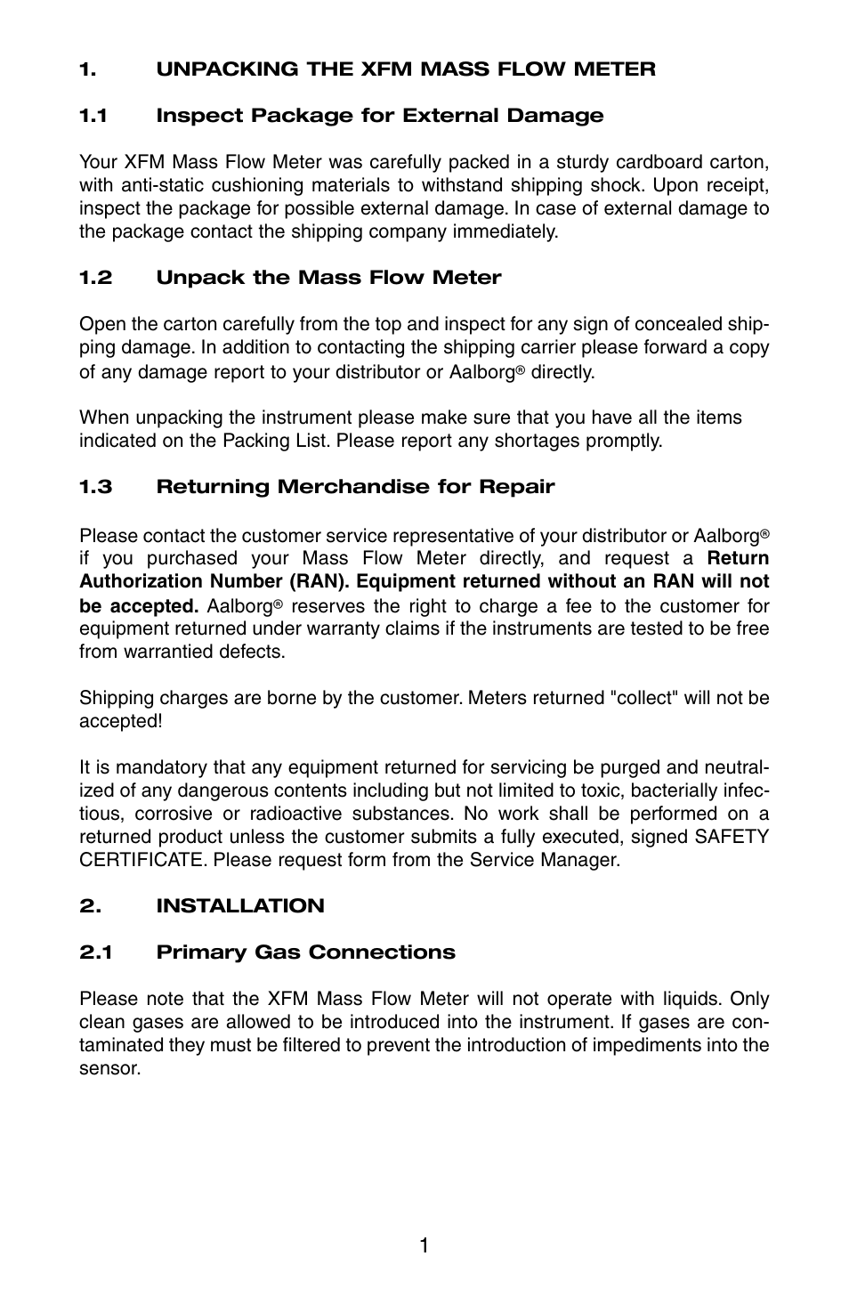 Aalborg XFM Digital User Manual | Page 4 / 56