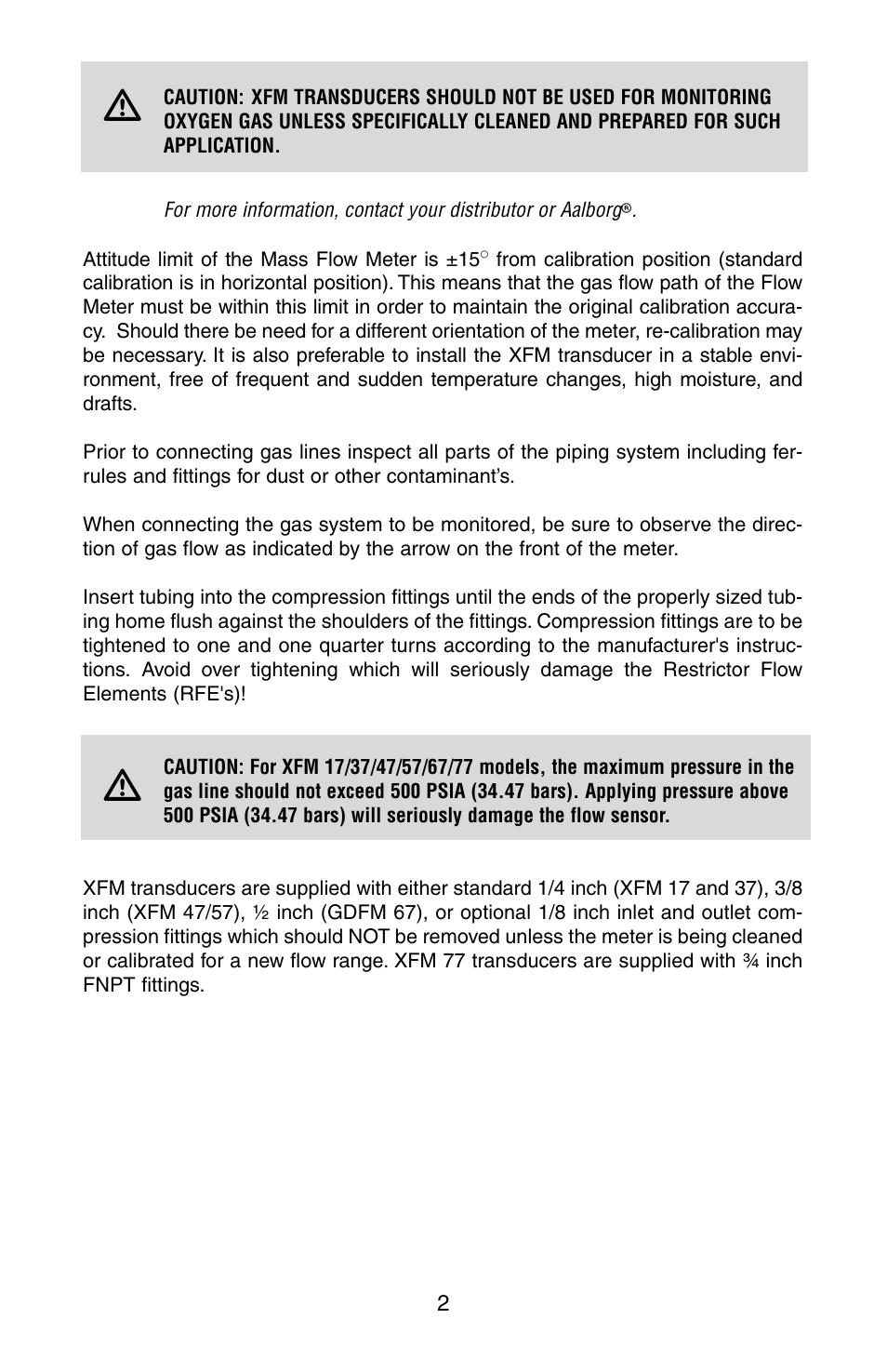 Aalborg XFM Digital User Manual | Page 5 / 56