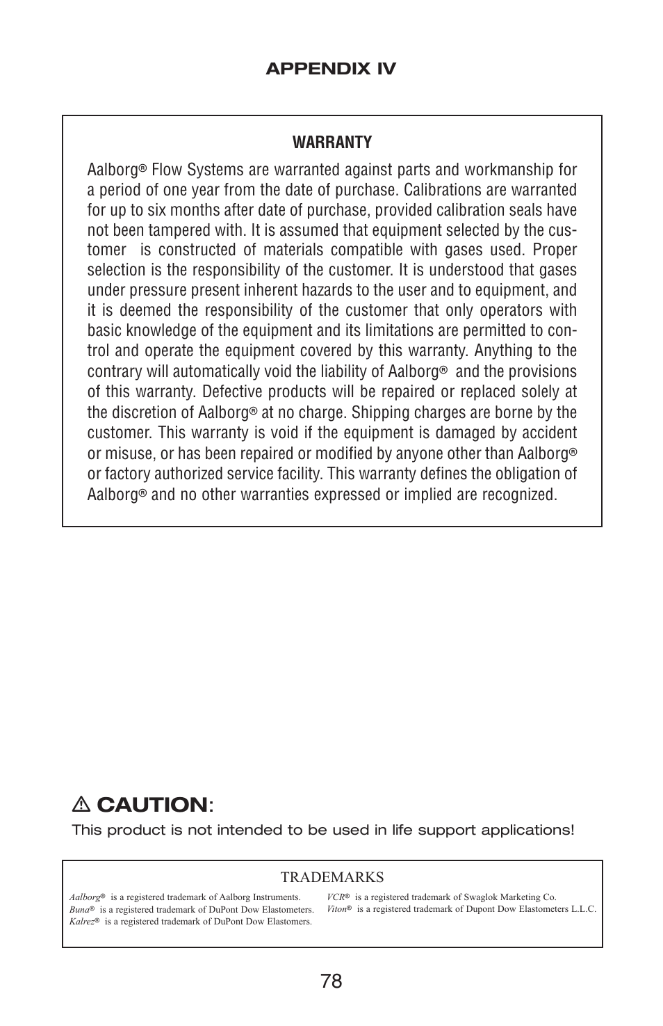 Ƽ caution | Aalborg PWE Digital User Manual | Page 83 / 83